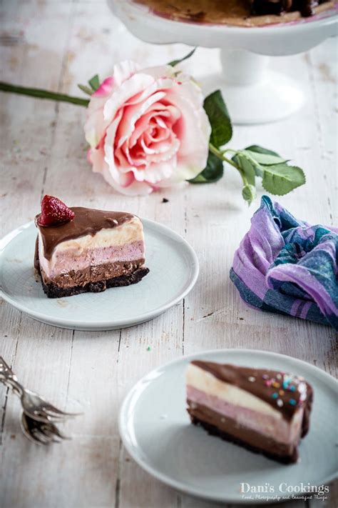 Easy Neapolitan Ice Cream Cake Dani S Cookings