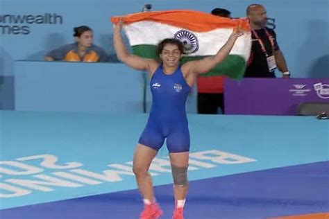 Cwg 2022 Sakshi Malik Grabs Gold In Women