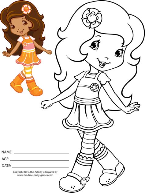 Strawberry Shortcake Ballerina Coloring Pages