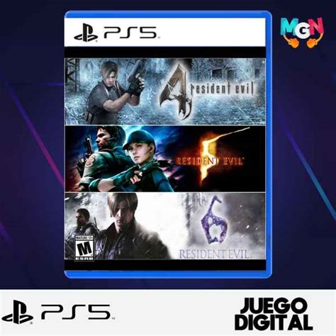 Resident Evil 4 5 6 Triple Pack Bundle Juego Digital Ps5 Retro