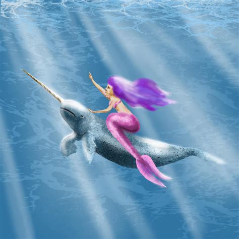 Narwhal Mermaid By Thevictorianmushroom On Deviantart