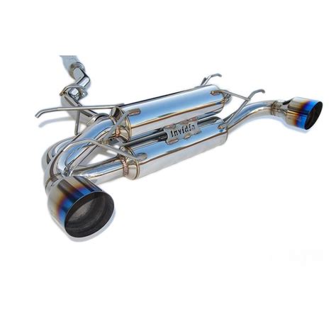 Invidia R400 Gemini Single Layer Titanium Tip Cat Back Exhaust 12