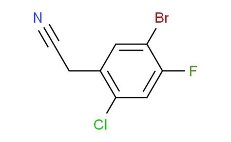 1426290 08 5 5 Bromo 2 Chloro 4 Fluorobenzyl Cyanide Aromsyn Co Ltd