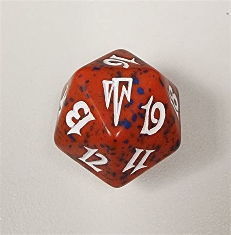 Coldsnap Spindown Life Counter D20 Dice Mtg Magic The Gathering Red Ebay