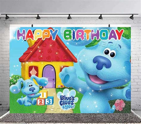 Blues Clues Happy Birthday Backdrop Background Banner Party Supplies