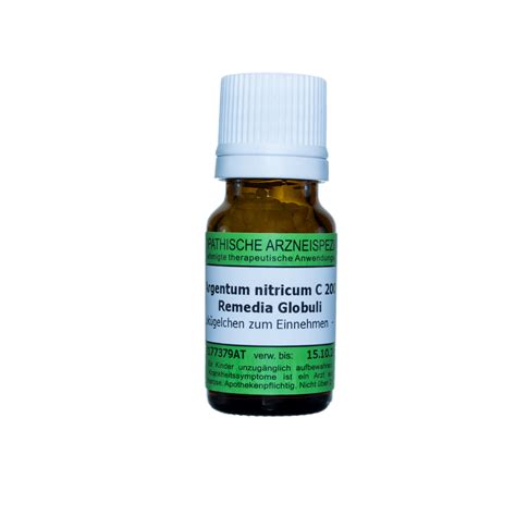 Argentum nitricumShop globules - Remedia Homeopathy