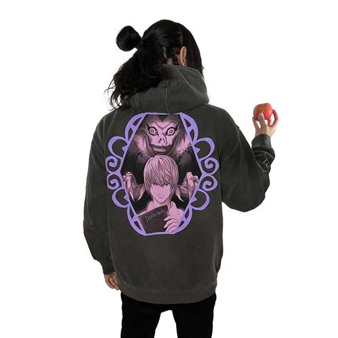 Death Note Light Ryuk Swirl Frame Hoodie Crunchyroll Exclusive Crunchyroll Store