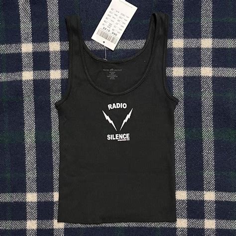 Brandy Melville Radio Silence Tank Bnwt Rtp Depop