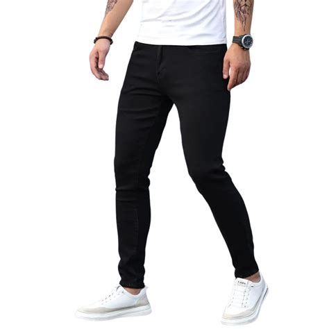 Calça Jeans Masculina Preta Básica Com Elastano Premium Direto Da