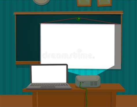Classroom Projector Stock Illustrations 2146 Classroom Projector