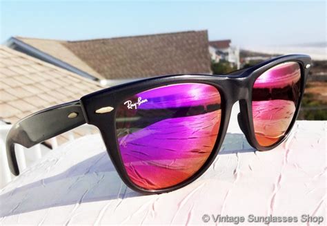 Ray Ban Wayfarer Purple Mirror Sunglasses