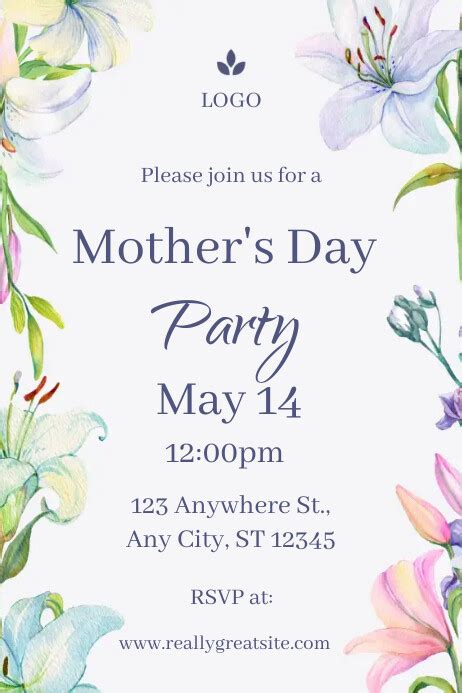 Mother S Day Party Poster Template Postermywall