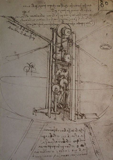 Léonard de Vinci Fac similé de ses recherches sur les machines