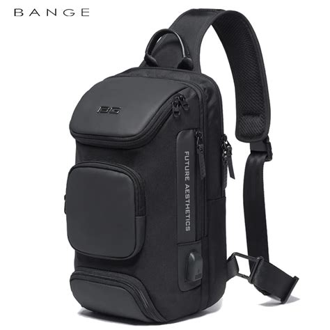 Novo Saco De Peito Usb Multifuncional Crossbody Saco Para Homens Anti