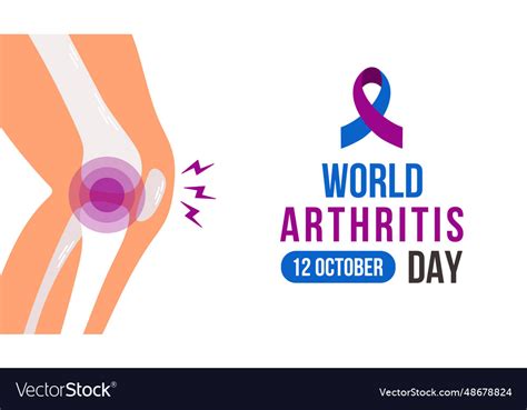 World Arthritis Day October 12 Holiday Concept Vector Image