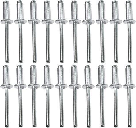 AERZETIX C48119 Lot de 20 Rivets aveugles standard Ø6x16mm