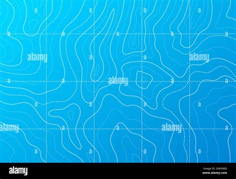 Carte Topographique De Contour De Mer Ou Docéan Avec Motif Vectoriel