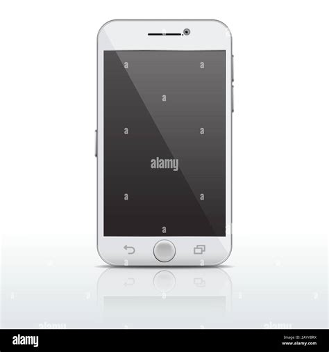 Realistic Mobile Phone Smartphone Vector Template Mockup With Empty