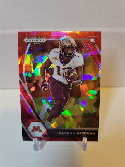 Prizm Draft Picks Rashod Bateman Rc Red Cracked Ice Ravens