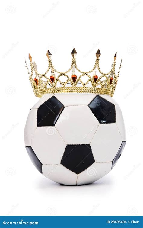 Football with crown stock photo. Image of majesty, background - 28695406