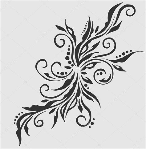 Floral Design Element Stock Vector Anasteisha