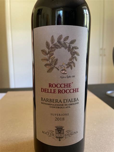 2019 Rocche Costamagna Barbera D Alba Superiore Rocche Delle Rocche