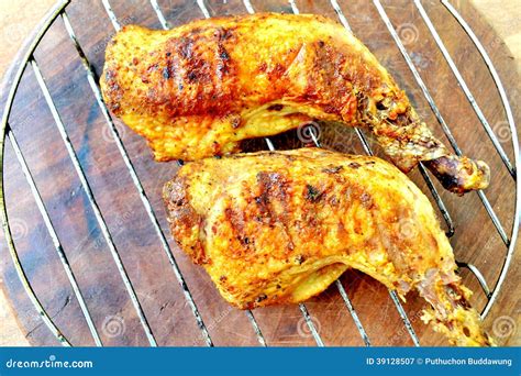 Smoked Chicken Leg Quarter Stock Image Image Of Chicken 39128507