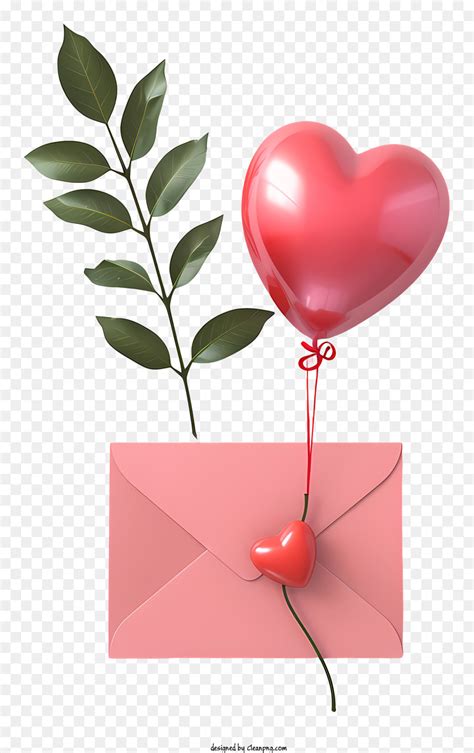 Le Jour De Valentines Romantique Cadeau Heartshaped Ballon PNG Le