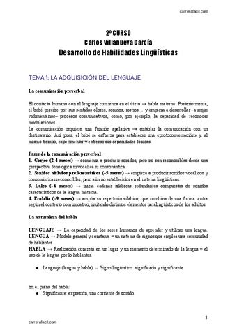 Apuntes Habilidades Linguisticas Prof Carlos Villanueva Garcia Pdf