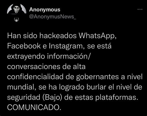 ¿por Qué Es Tendencia On Twitter Anonymous Porque Supuestamente