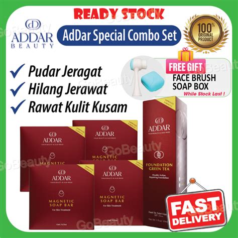 Addar Beauty Special Combo Set Sabun Magnetic Foundation Pencuci Muka