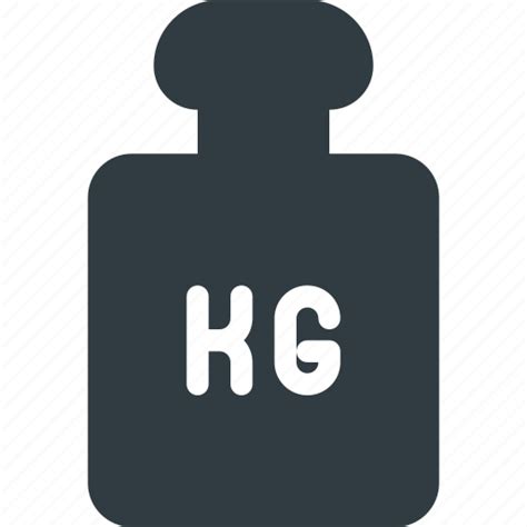 Kg Kilogram Lift Weight Icon