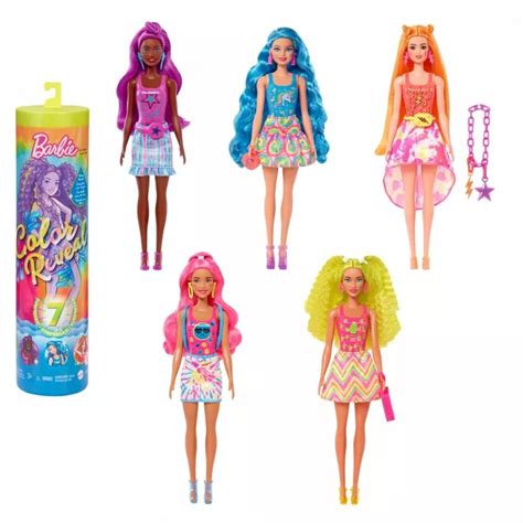 Mattel Lalka Barbie Color Reveal Lalka Neon Tie Dye Wyspaszkrabow Pl