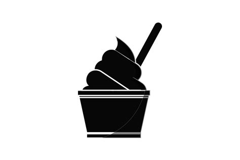 Black Cup Ice Cream Graphic By Studio7 · Creative Fabrica