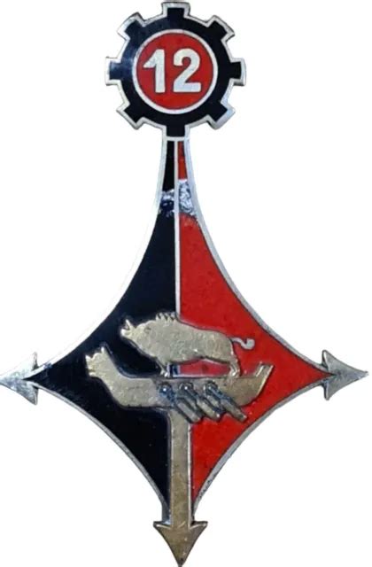 Insigne Militaire Broche En Argent Regiment Genie Petit Clat Drago