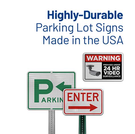 Parking Lot Supplies - Order Signs, Blocks, Bollards & More