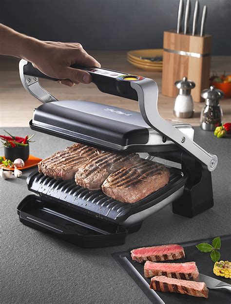 Best Buy T Fal Optigrill Grill Stainless Steel Black Gc D