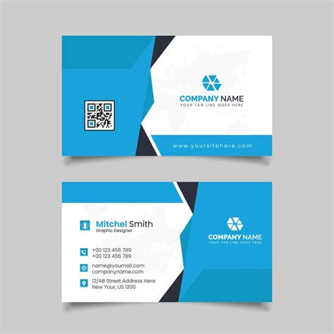 Creative Business Card Template 9576379 Vector Art At Vecteezy