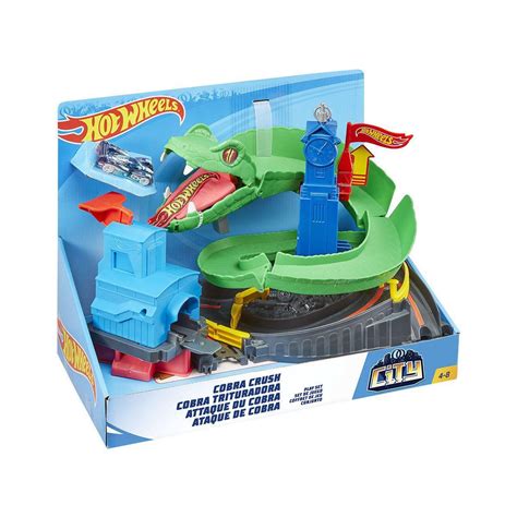 Pista Hot Wheels Conjunto Ataque De Cobra City Mattel Pistas Magazine Luiza