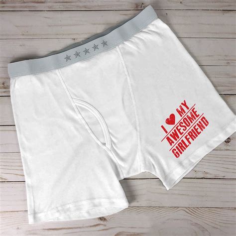 Personalized I Love My Awesome Men S Boxer Briefs Custom Men S Briefs