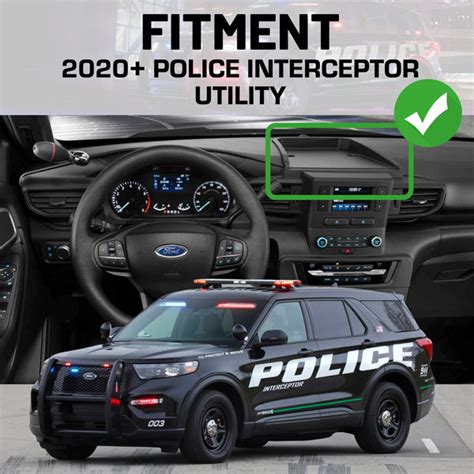 Rubigrid® 2020 Ford Police Interceptor Utility Explorer Device Dash M Bulletpoint Mounting