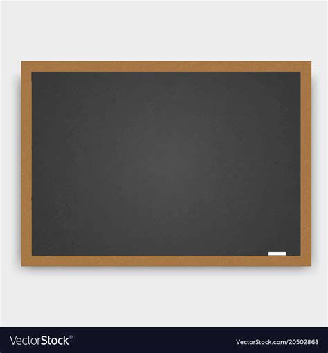 Realistic Wooden Blackboard Royalty Free Vector Image