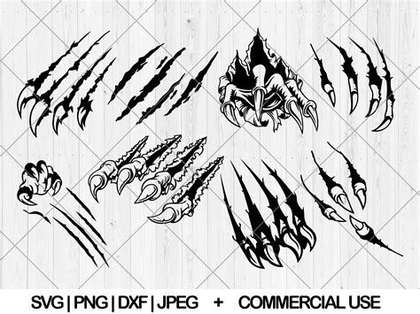 Scratches Svg Bundle Claw Marks Svg Dxf Png Claw Etsy Israel