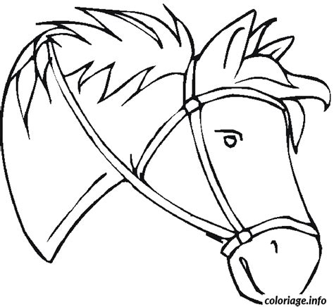 Coloriage Tete De Cheval JeColorie