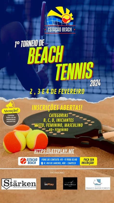 Informações do Torneio 1º Torneio de Beach Tennis Estação Beach 2024