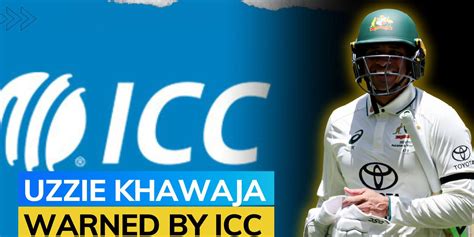 ICC Issues Reprimand To Usman Khawaja For Wearing Black Armband In 1st