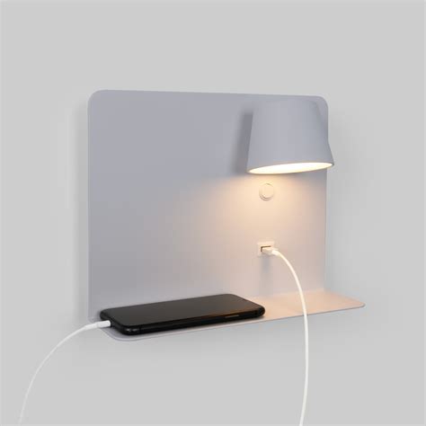 Applique Murale Liseuse Avec Port Usb Baskop W Design Horizontal