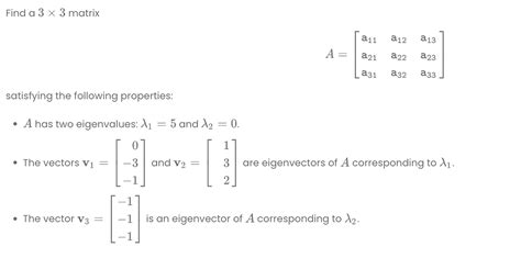 Solved Find A 3 X 3 Matrix A11 A12 A13 A — A21 A22 A23 A31