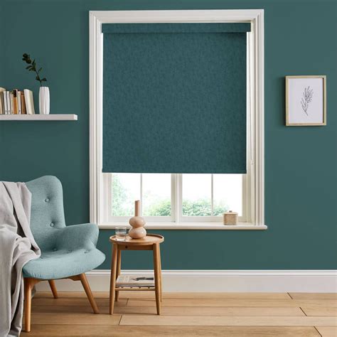 Organdy Teal Roller Blind Made To Measure Roller Blinds Graham And Brown