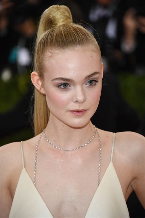 Elle Fanning Ponytail